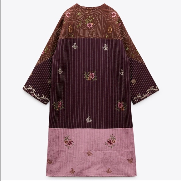 NWT Zara Embroidered Patchwork Kimono Limited Edition - Picture 3 of 11